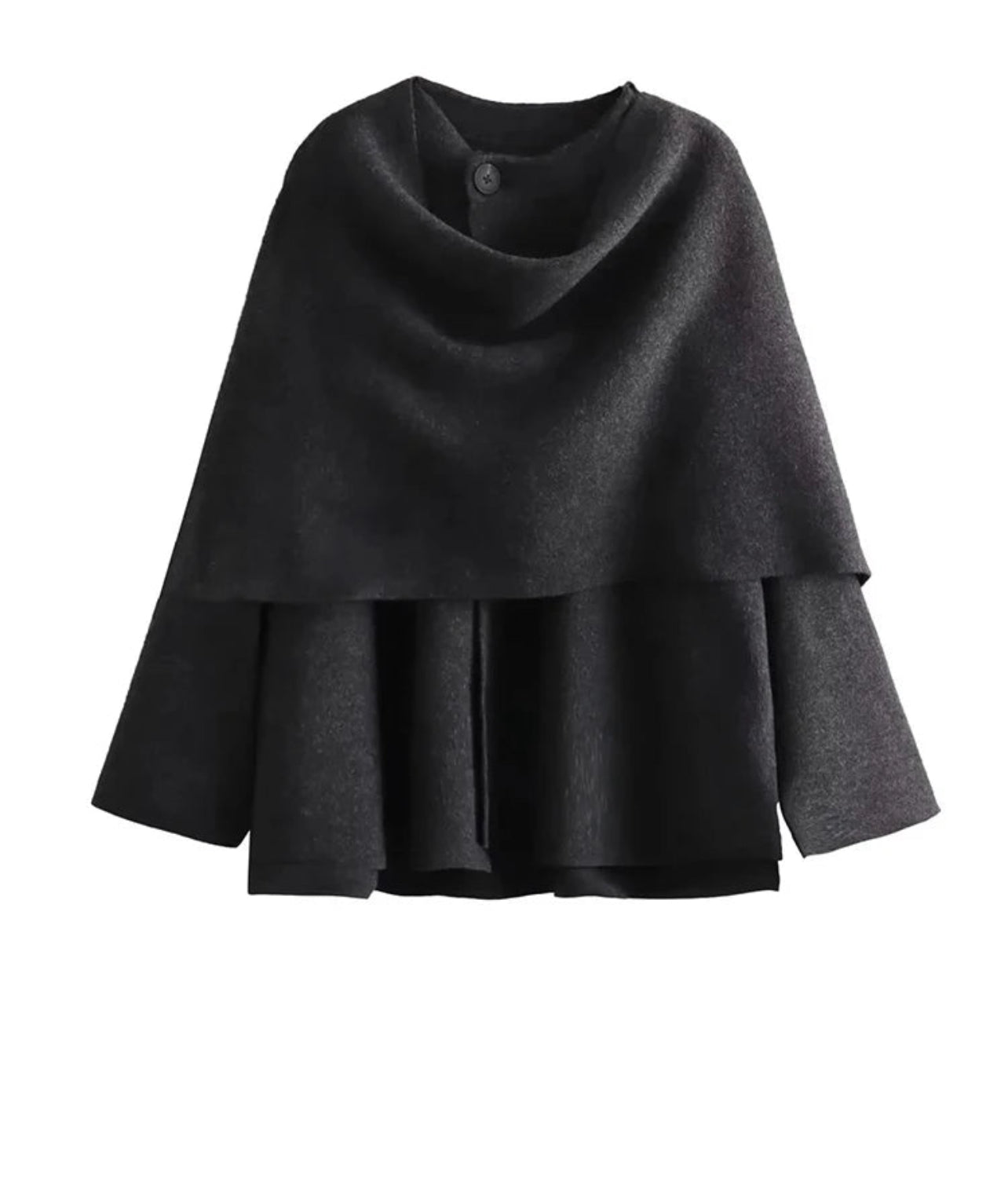 Kuschelige Cape- Jacke warm und bequem