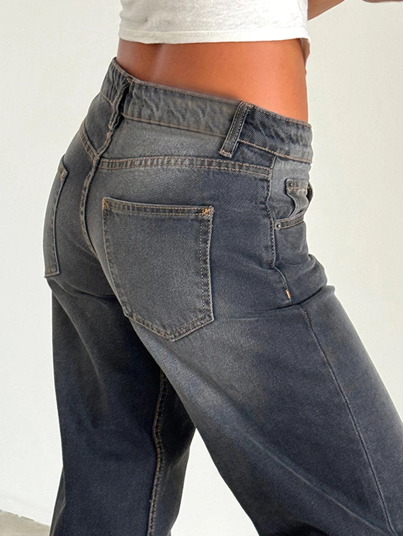 High-Rise Baggy Jeans