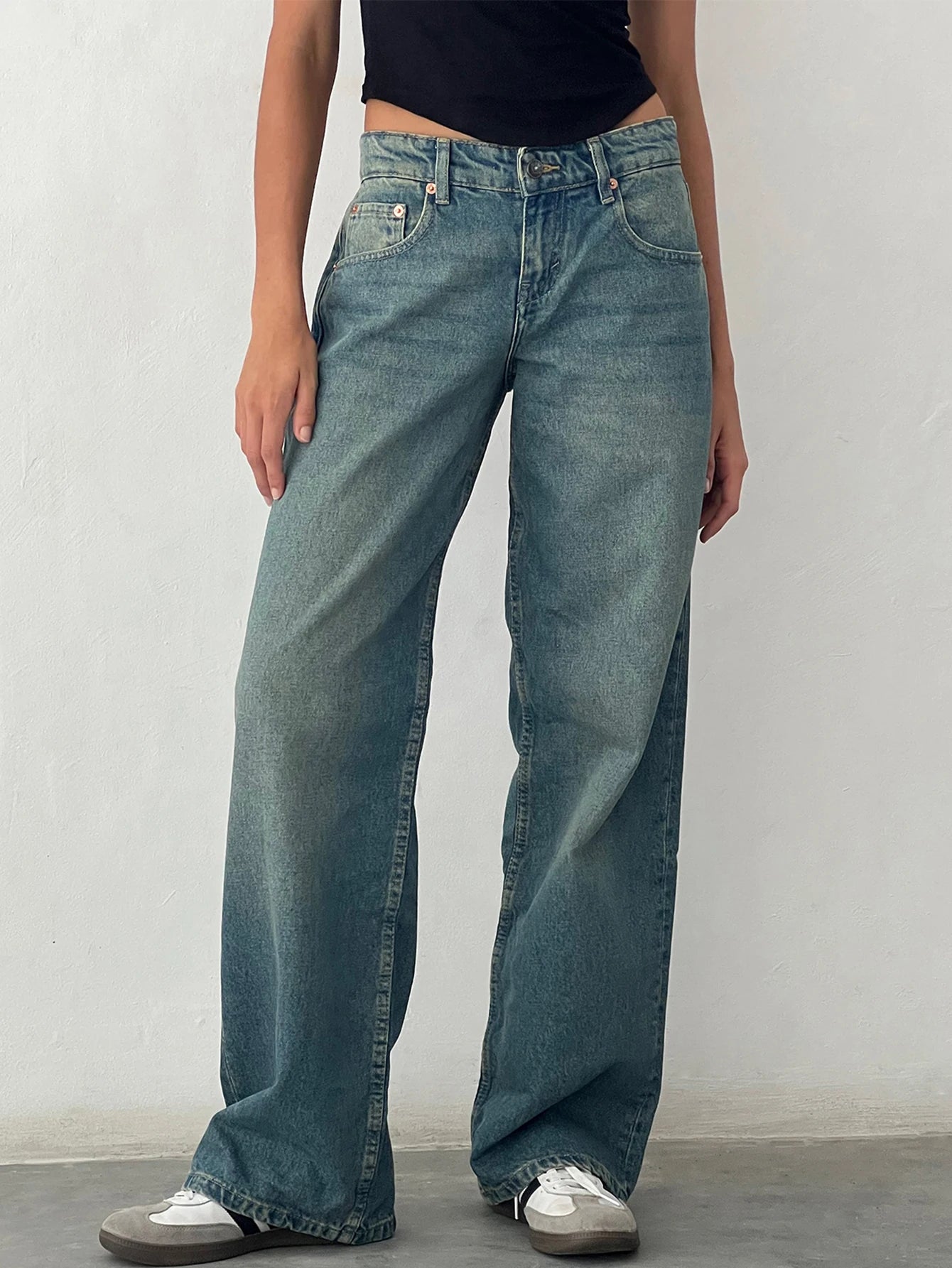 High-Rise Baggy Jeans