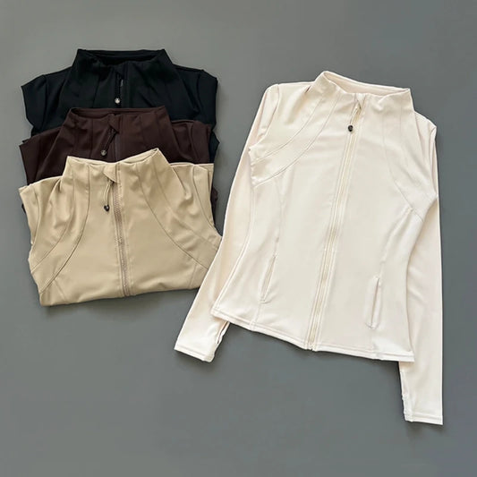 Premium Yoga-Sport Jacke für Damen Eng anliegend und flexibel