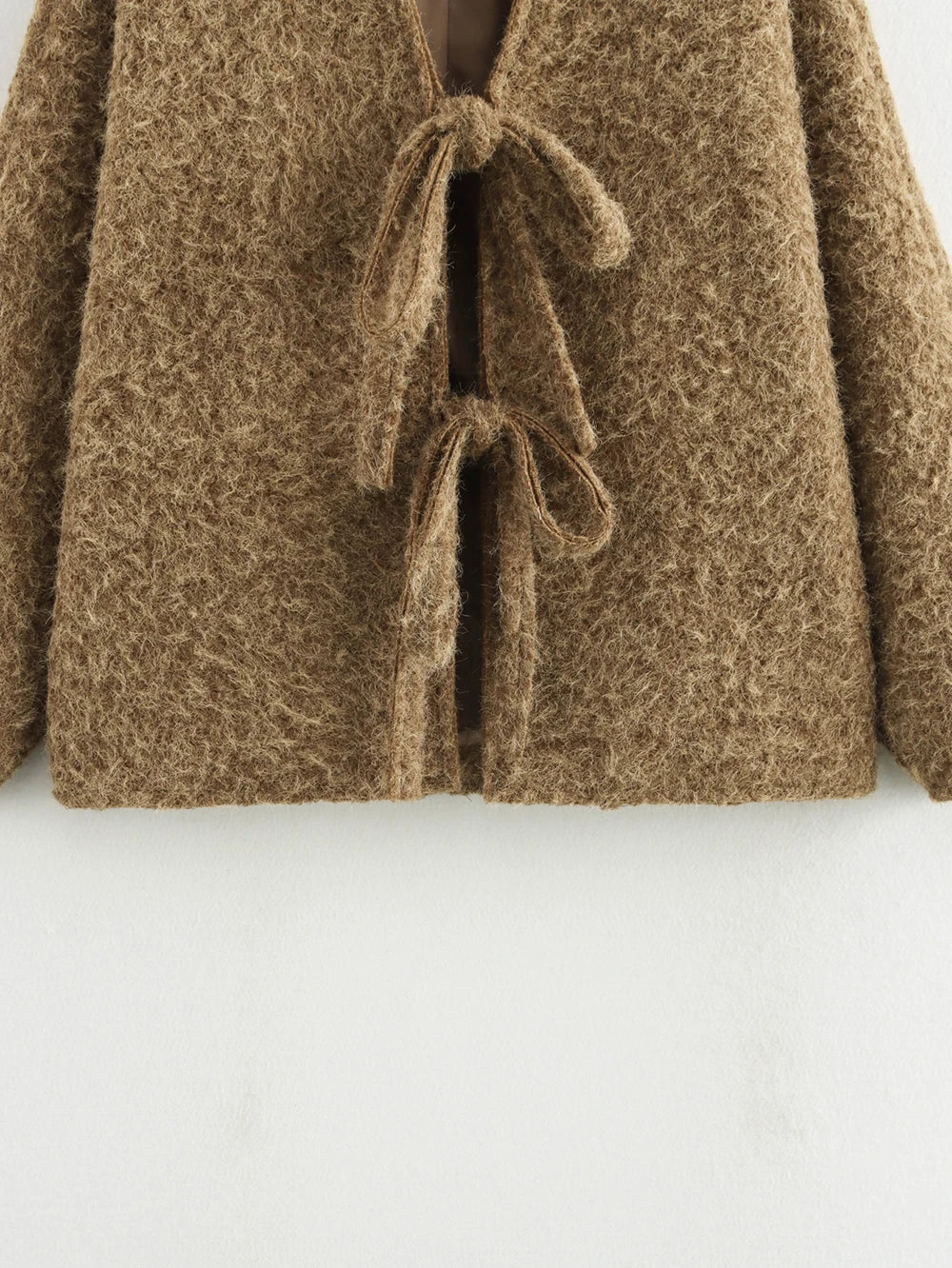 Gemütliche Jacke mit schleifen Details