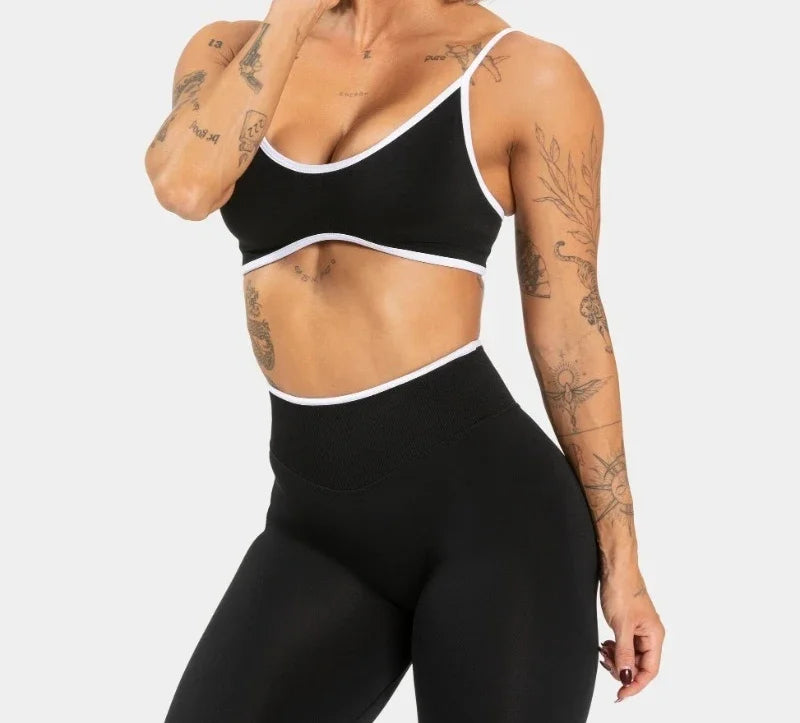 Summer Women's Solid Color Gym Fitness Top