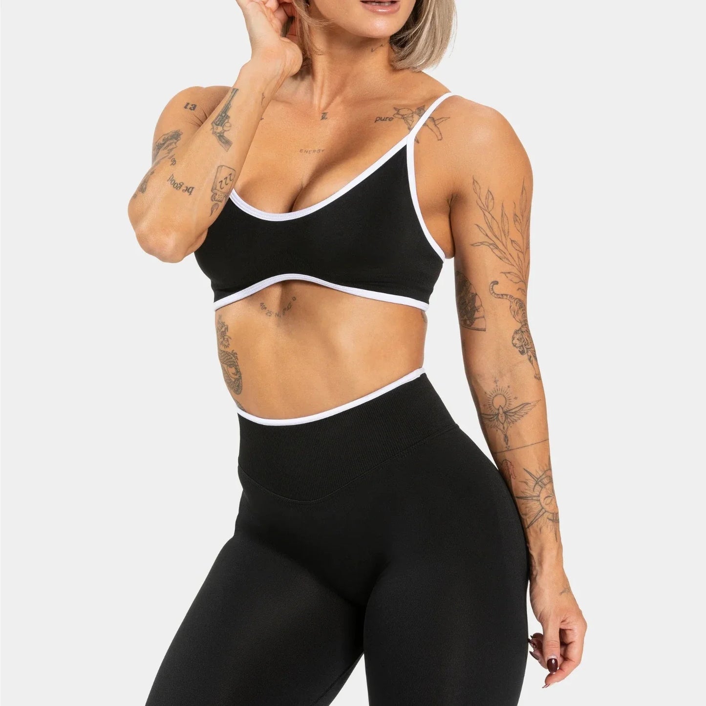 Summer Women's Solid Color Gym Fitness Top