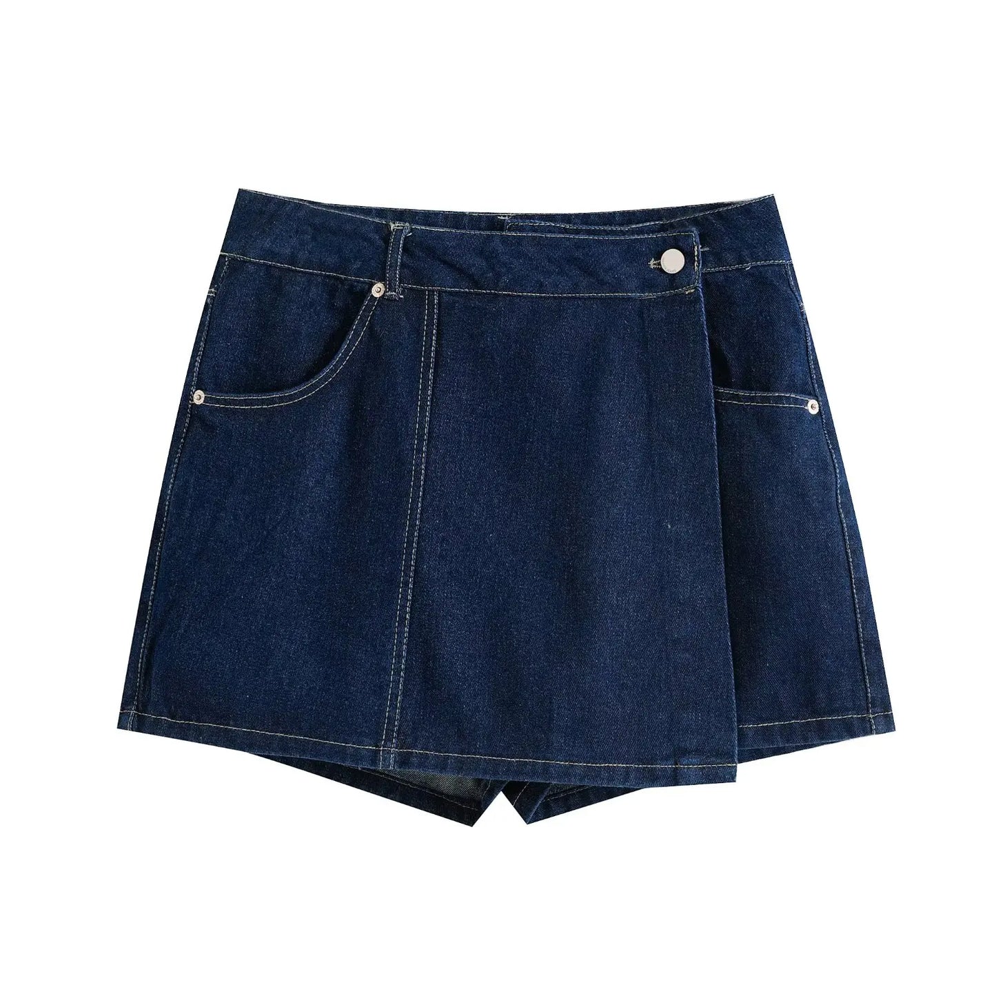 Sommer Damen Casual Sets Mode Mini Röcke Shorts Sets Denim Kurzes Hemd Top