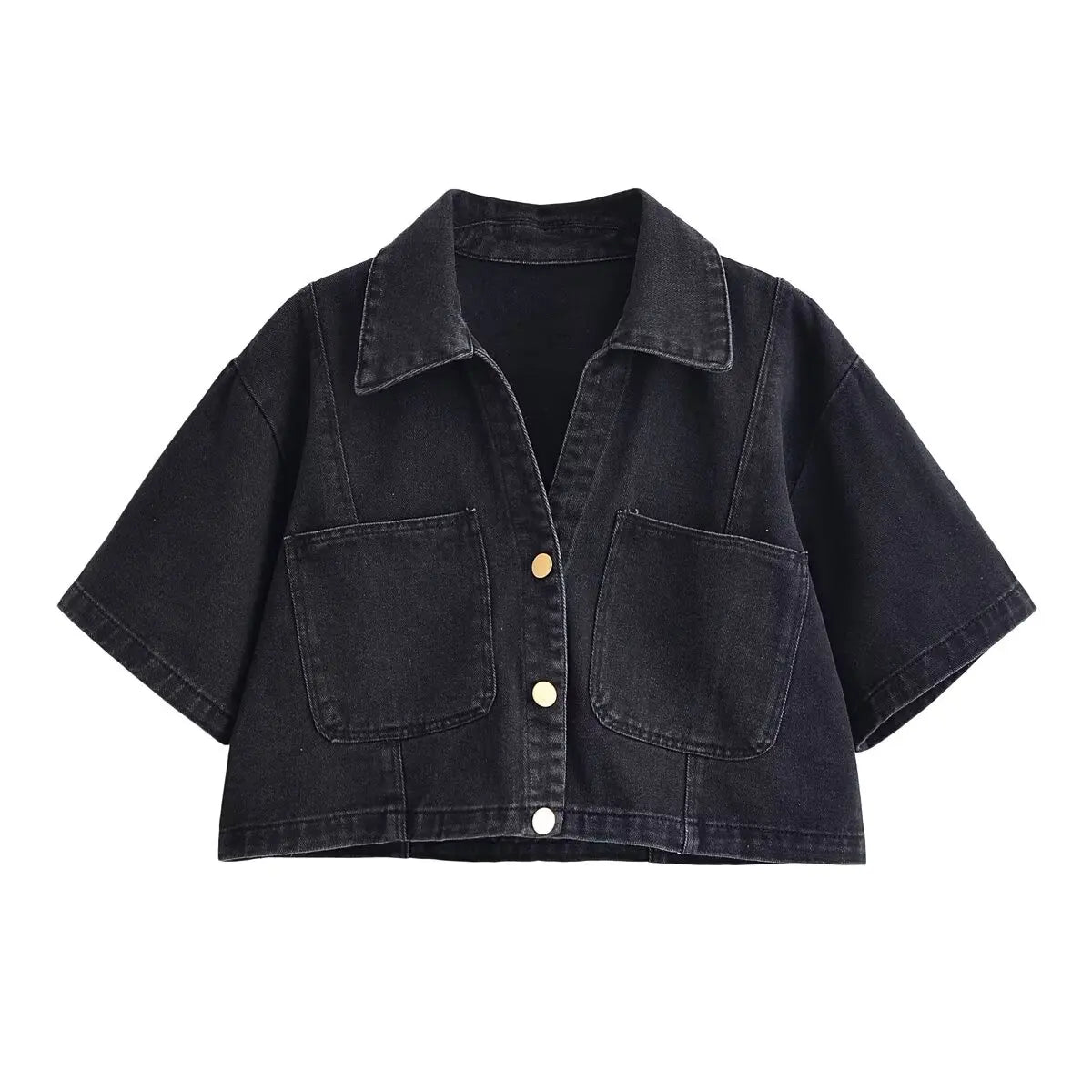 Sommer Damen Casual Sets Mode Mini Röcke Shorts Sets Denim Kurzes Hemd Top