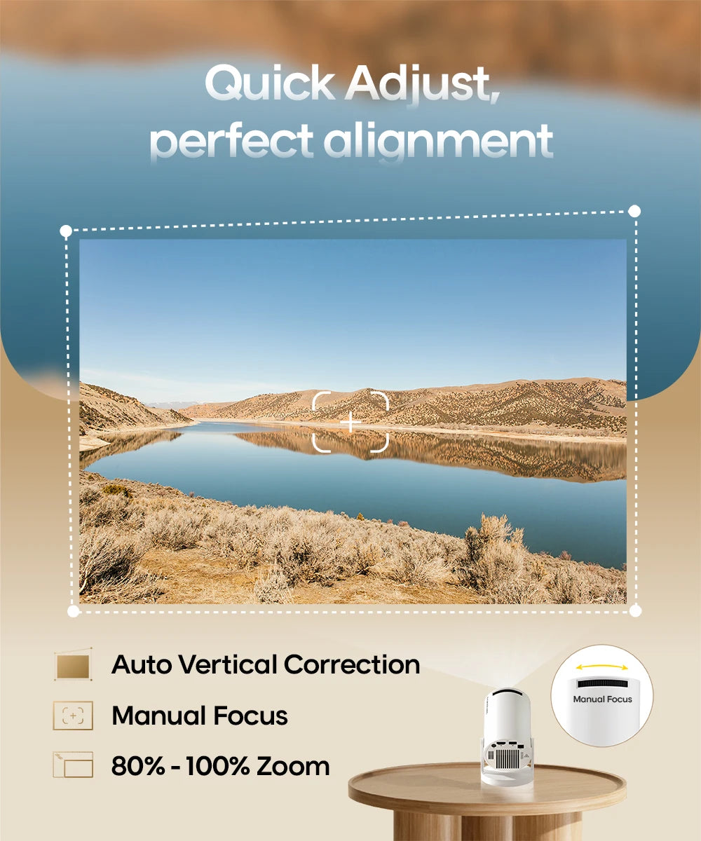 Magcubic HY300 Pro+ 4K Android 11 Mini-Projektor – Tragbares Heimkino mit 290 ANSI, BT5.0 & 180° Drehung!