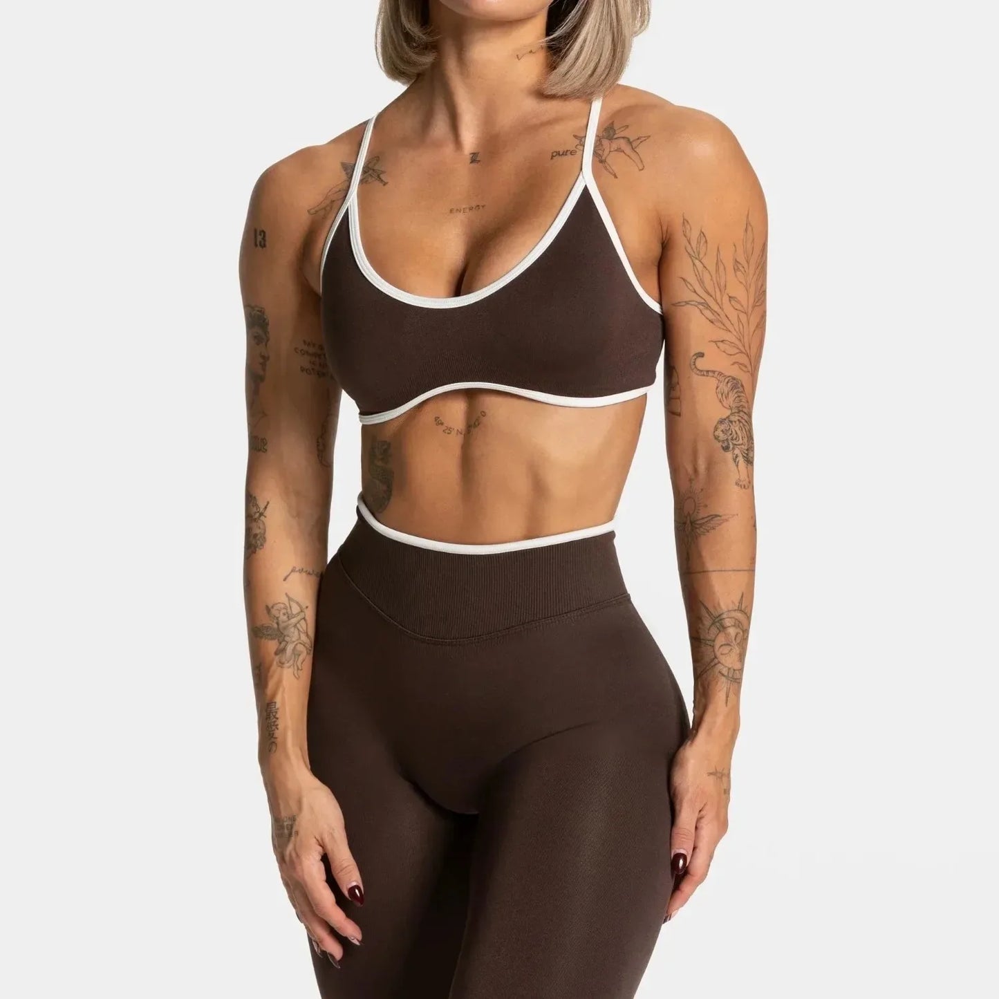 Summer Women's Solid Color Gym Fitness Top