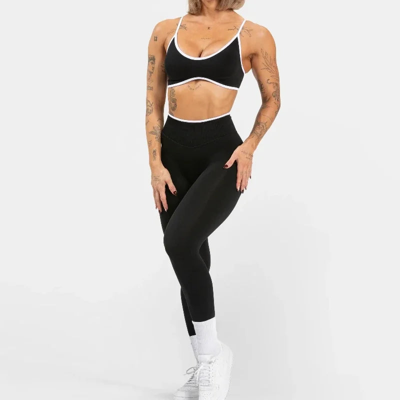 Summer Women's Solid Color Gym Fitness Top