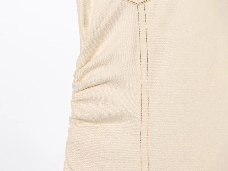 Elegantes Kleid- lang mit V ausschnitt und Knöpfen Körperbetont