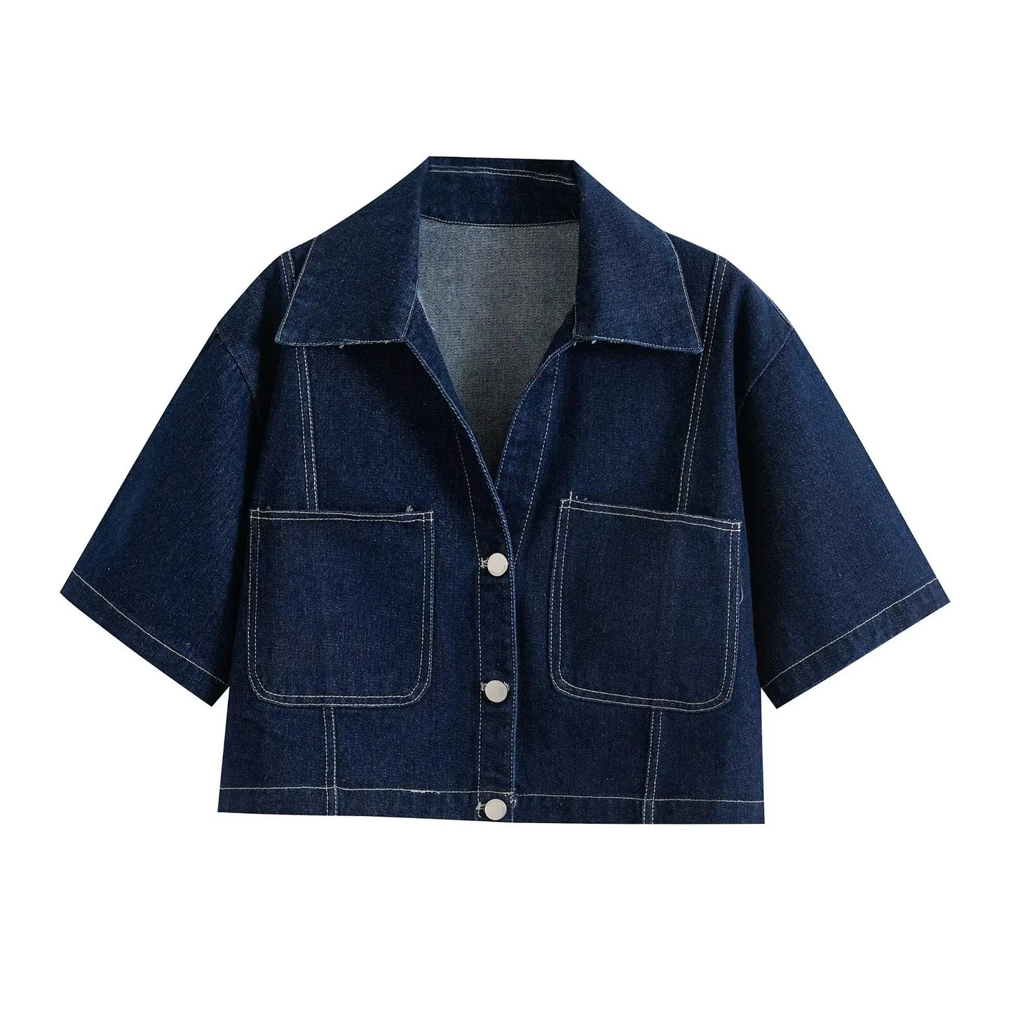 Sommer Damen Casual Sets Mode Mini Röcke Shorts Sets Denim Kurzes Hemd Top