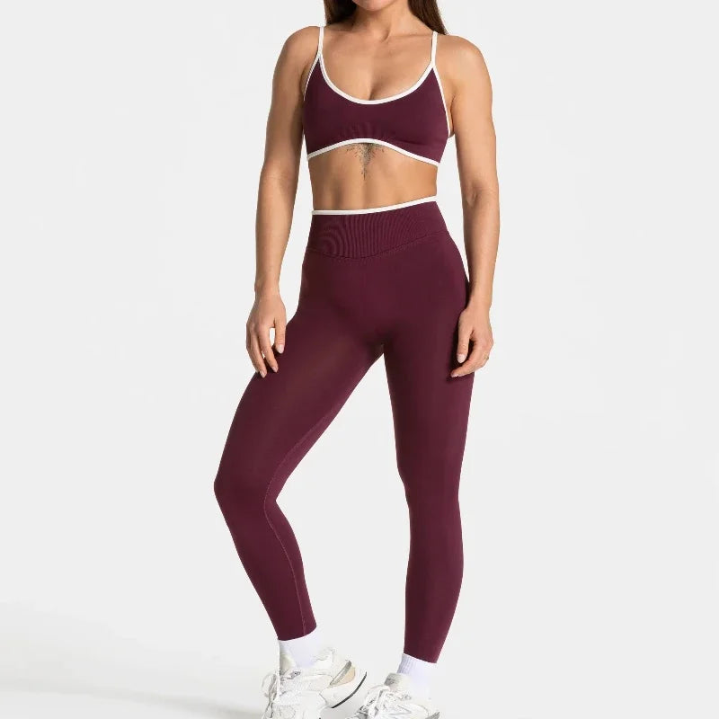 Summer Women's Solid Color Gym Fitness Top