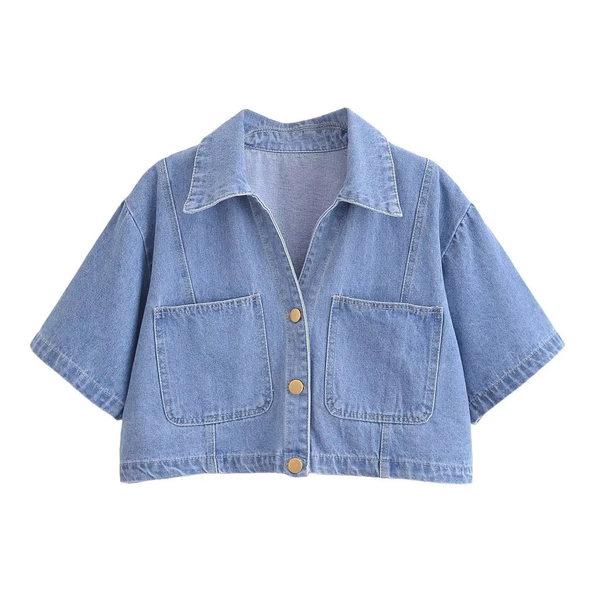 Sommer Damen Casual Sets Mode Mini Röcke Shorts Sets Denim Kurzes Hemd Top