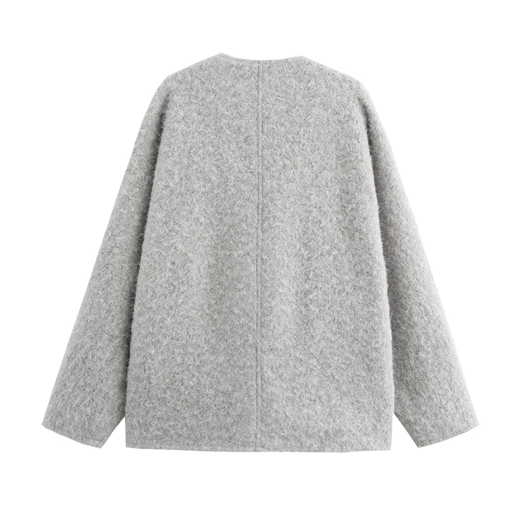 Gemütliche Jacke mit schleifen Details