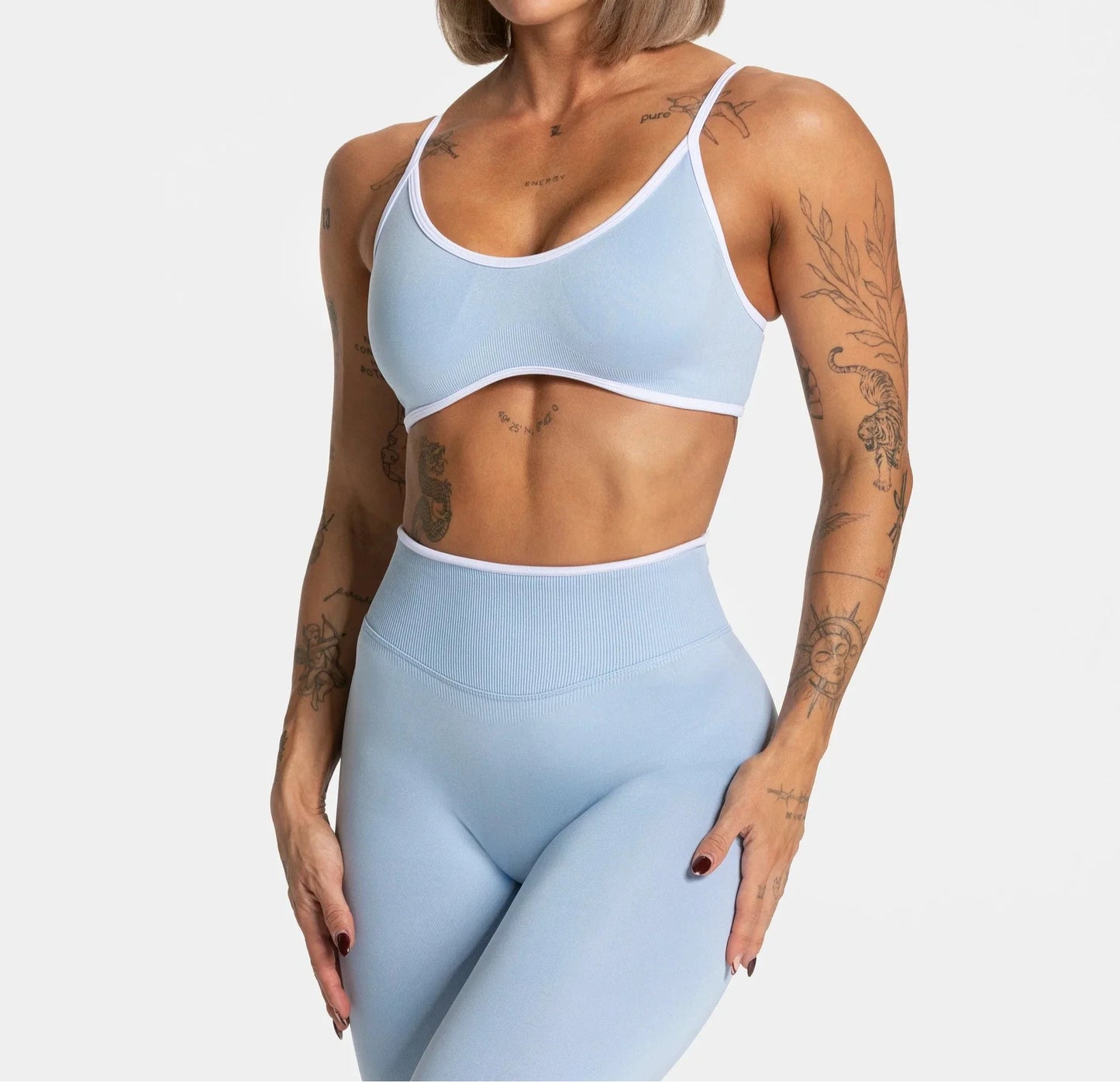 Summer Women's Solid Color Gym Fitness Top