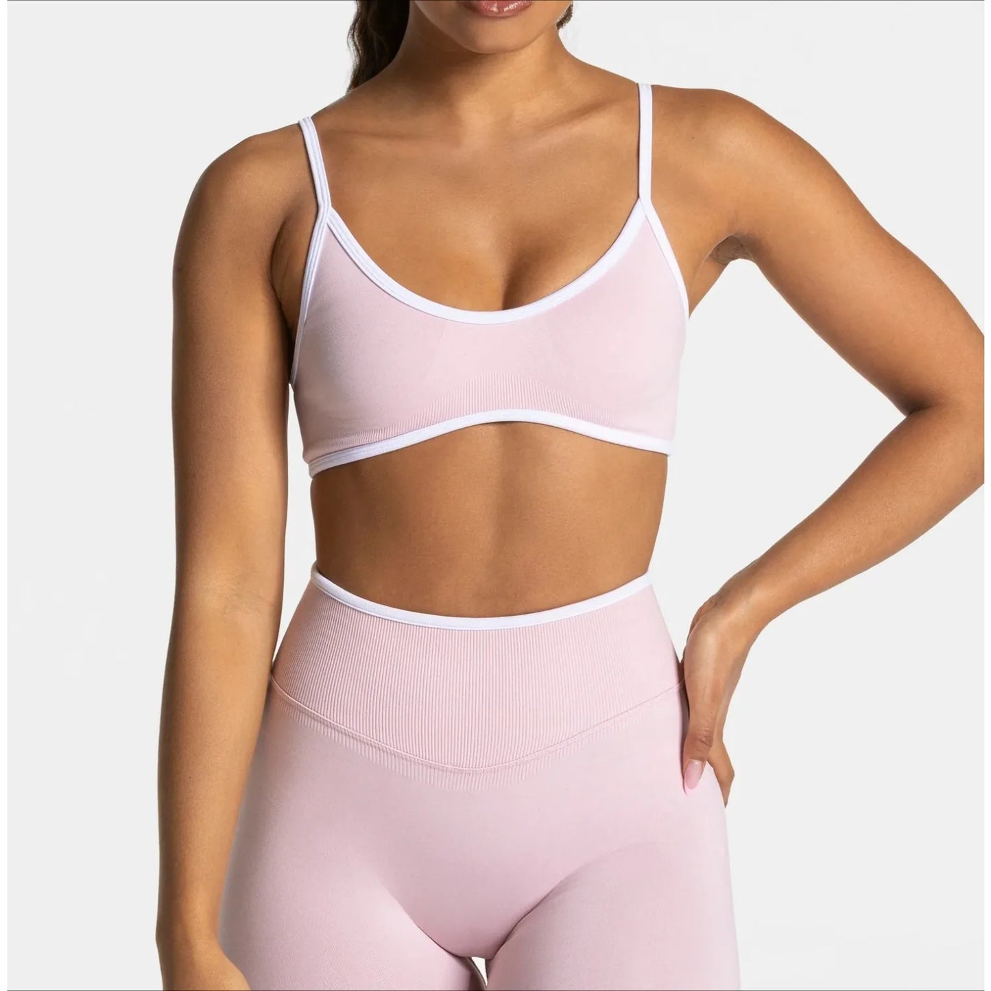 Summer Women's Solid Color Gym Fitness Top