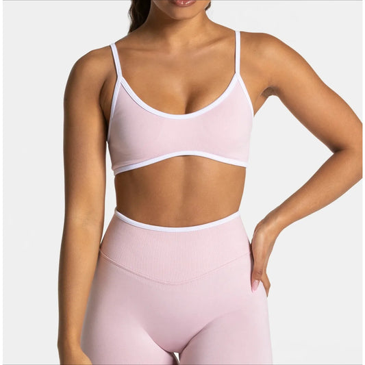 Summer Women's Solid Color Gym Fitness Top
