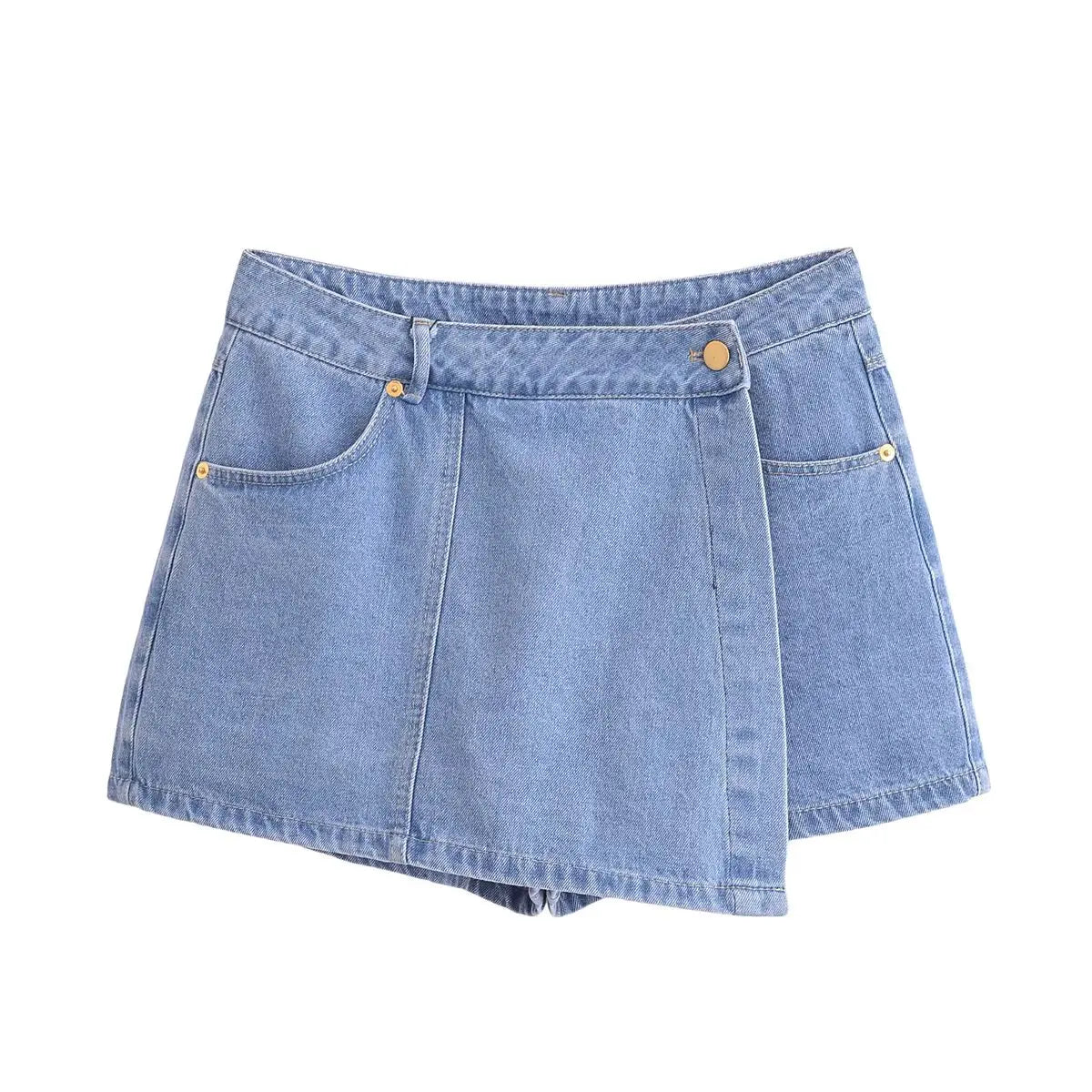 Sommer Damen Casual Sets Mode Mini Röcke Shorts Sets Denim Kurzes Hemd Top